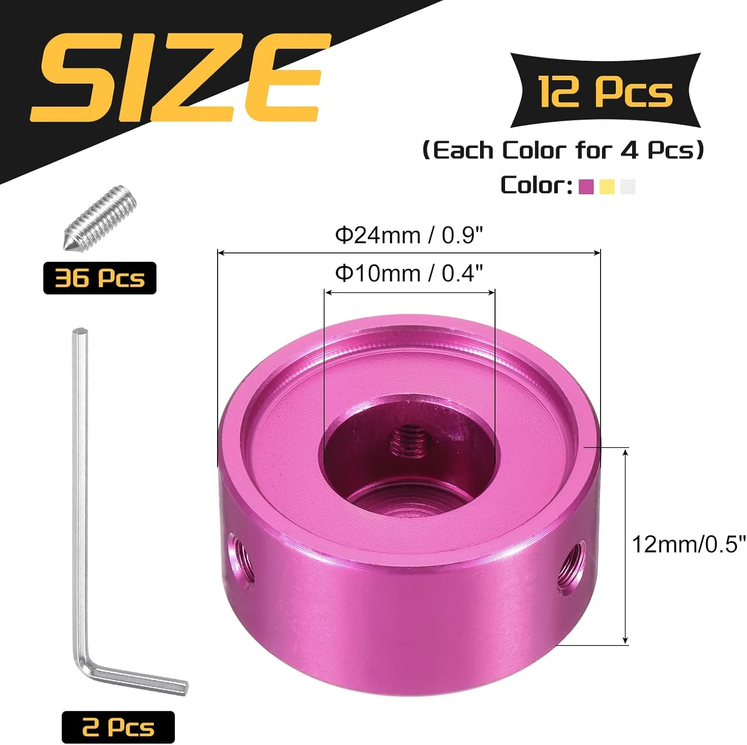 بسته ۱۲ عددی روکش پدال زیرپایی کوارکزمن برای پدالهای گیتار، روکش فلزی پدال زیرپایی ۳/۸ اینچی چند رنگ برای دکمههای پدال افکت گیتار، قرمز، طلایی، نقرهای بسته ۱۲ عددی روکش پدال زیرپایی کوارکزمن برای پدالهای گیتار، روکش فلزی پدال زیرپایی ۳/۸ اینچی چند رنگ برای دکمههای پدال افکت گیتار، قرمز، طلایی، نقرهای