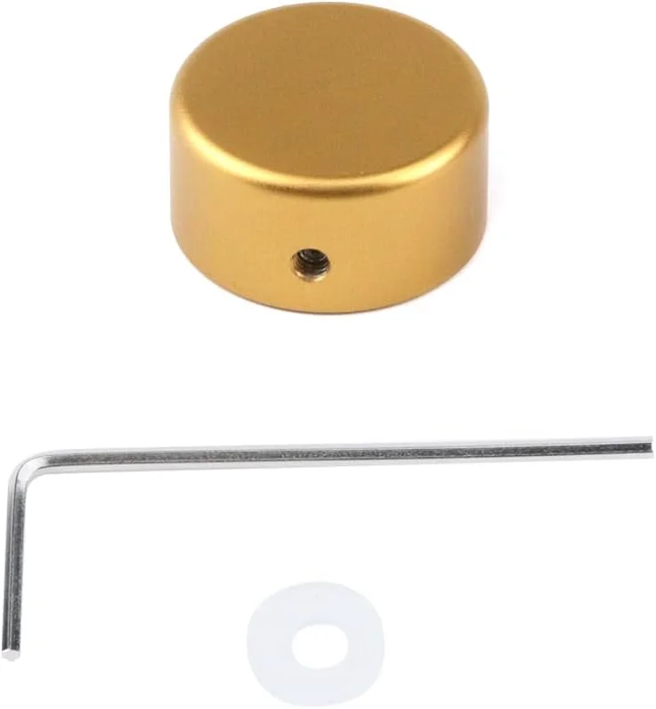 روکش پدال فلزی با پد لاستیکی و آچار، کلاهک پدال افکت گیتار (4 عدد، نارنجی)