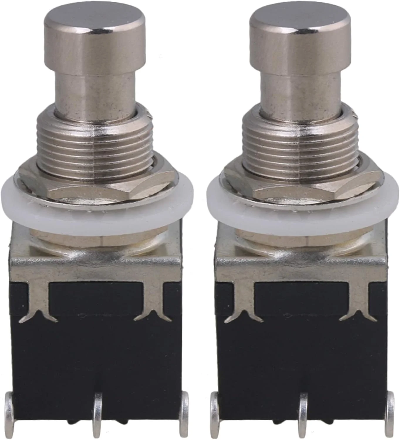 lovermusic lovermusic 2 عدد پدال افکت پلاستیکی جعبه استامپ سوئیچ پایی با قفل جایگزین برای گیتار