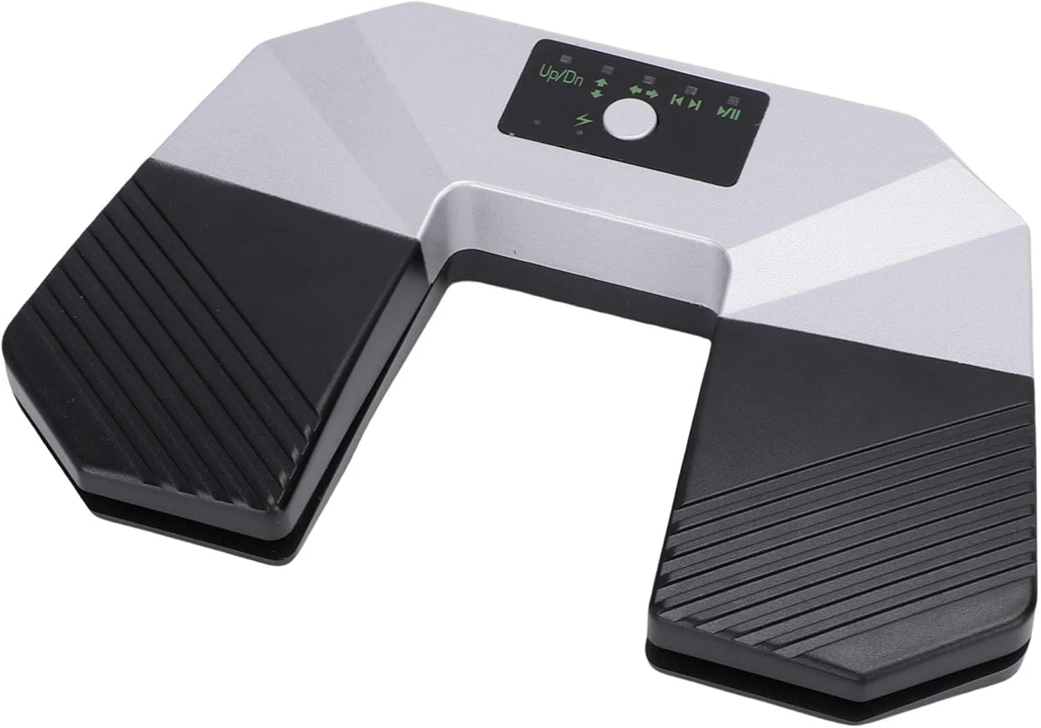 پدال ورق زن بی‌سیم برای سازهای موسیقی، پدال پایی BT با نشانگر LED باتری، ورق زن موسیقی قابل شارژ و بی‌صدا با لاستیک ضد لغزش برای تمرین