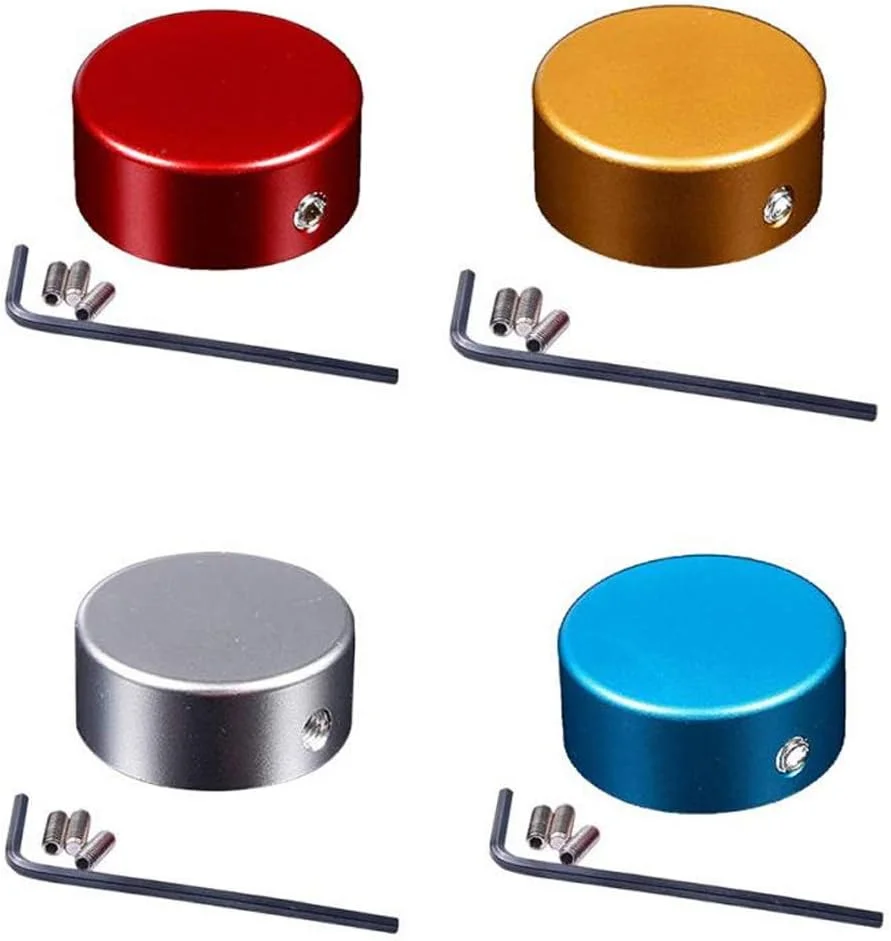 lasenersm ۴ عدد روکش پدال افکت گیتار آلیاژ آلومینیوم، محافظ کلاهک ناخن پایی افکت گیتار با رنگ های مختلف