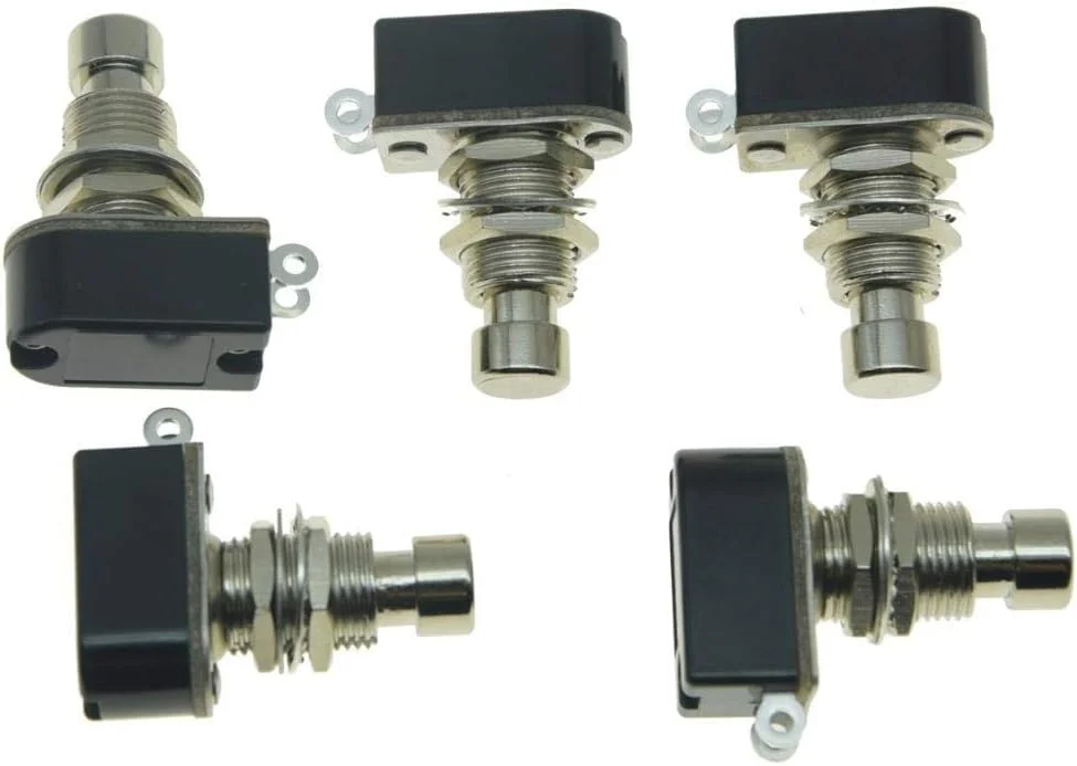 KAISH بسته 5 عددی کلید پدال افکت گیتار الکتریک دکمه فشاری نرم لحظه ای SPST خاموش-(روشن) KAISH بسته 5 عددی کلید پدال افکت گیتار الکتریک دکمه فشاری نرم لحظه ای SPST خاموش-(روشن)