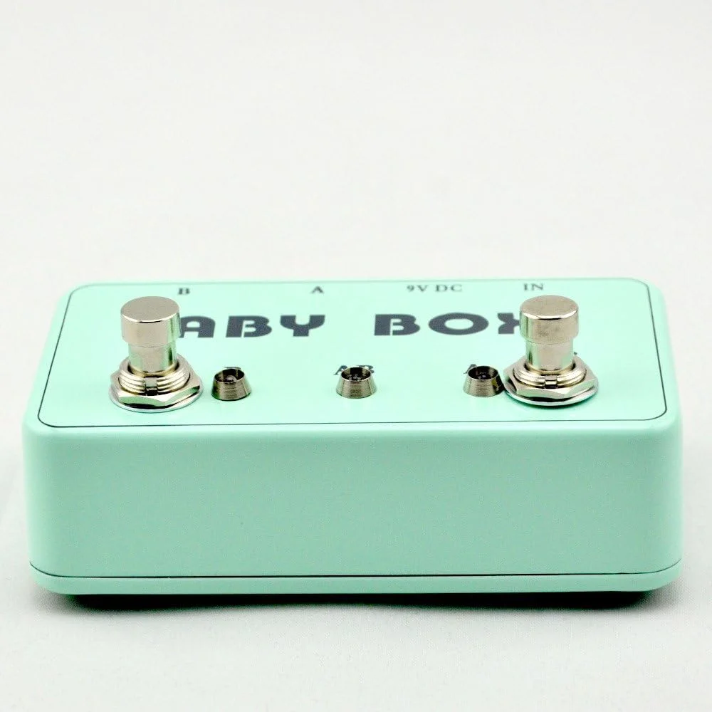 پدال انتخابگر AB کوچک برای گیتار باس - ترکیب کننده فوت سوئیچ AB - بای‌پس واقعی - آبی