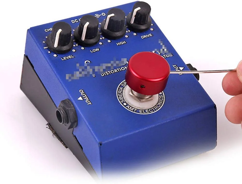 lasenersm ۴ عدد روکش پدال افکت گیتار آلیاژ آلومینیوم، محافظ کلاهک ناخن پایی افکت گیتار با رنگ های مختلف