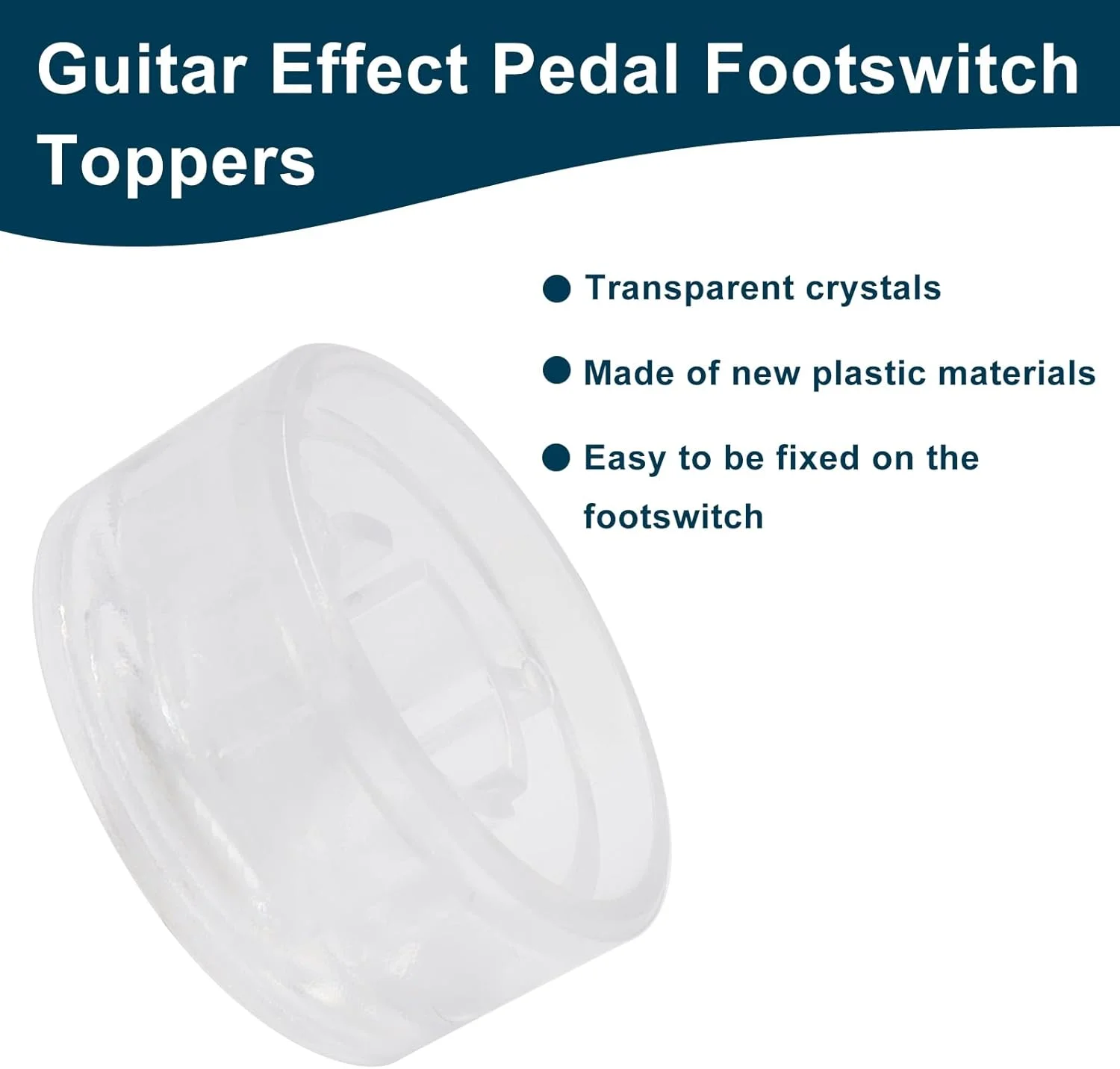 20 عدد روکش دکمه پدال افکت گیتار، محافظ رنگارنگ دکمه پایی
