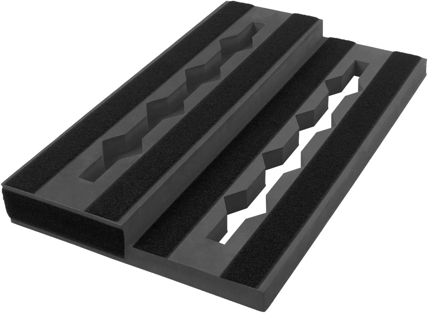 برد پدال افکت گیتار Jiawu، سبک و با طراحی مدیریت کابل برای نوازندگان و اجراکنندگان، EVA مشکی، 44.1 * 28 * 4.7 سانتی متر