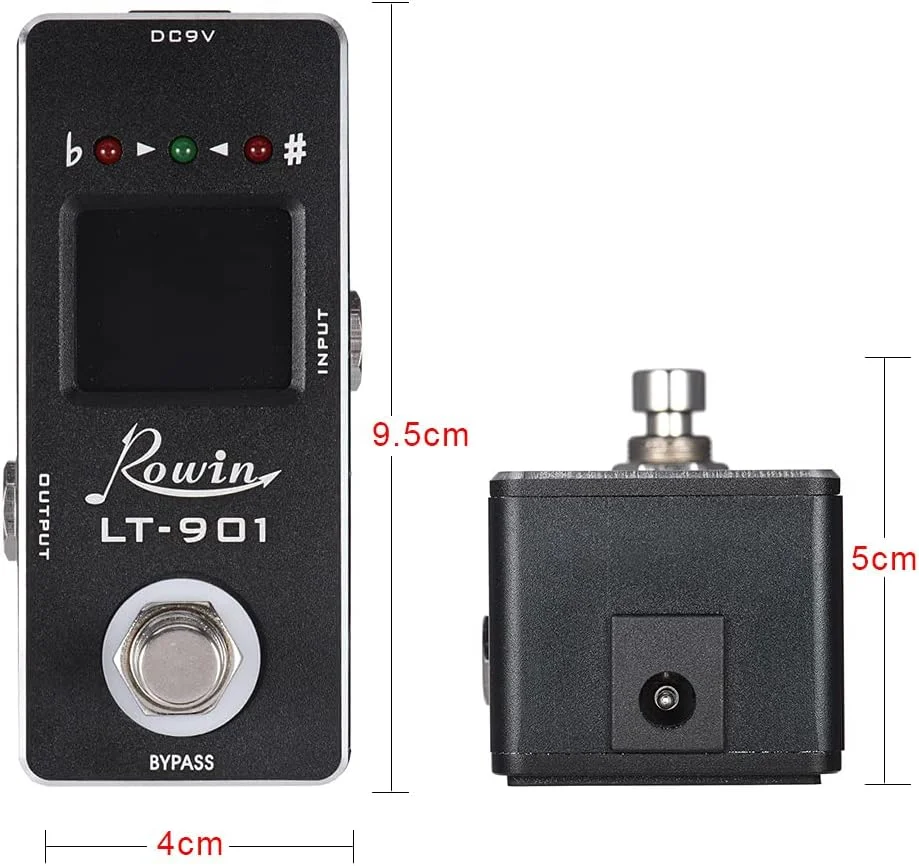 پدال تیونر کروماتیک کوچک گیتار با نمایشگر LCD و بایپس واقعی پدال تیونر کروماتیک کوچک گیتار با نمایشگر LCD و بایپس واقعی