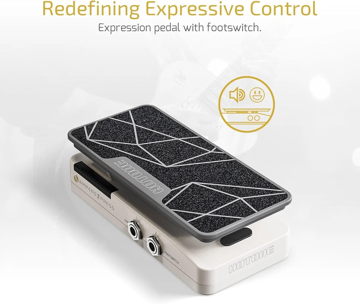 پدال اکسپرشن هاتون با فوت سوییچ، مدل SP، Ampero II Press، ابزار گیتار، افکت Wah، طراحی پسیو، بدنه آلیاژ آلومینیوم، فرمت سیگنال آنالوگ