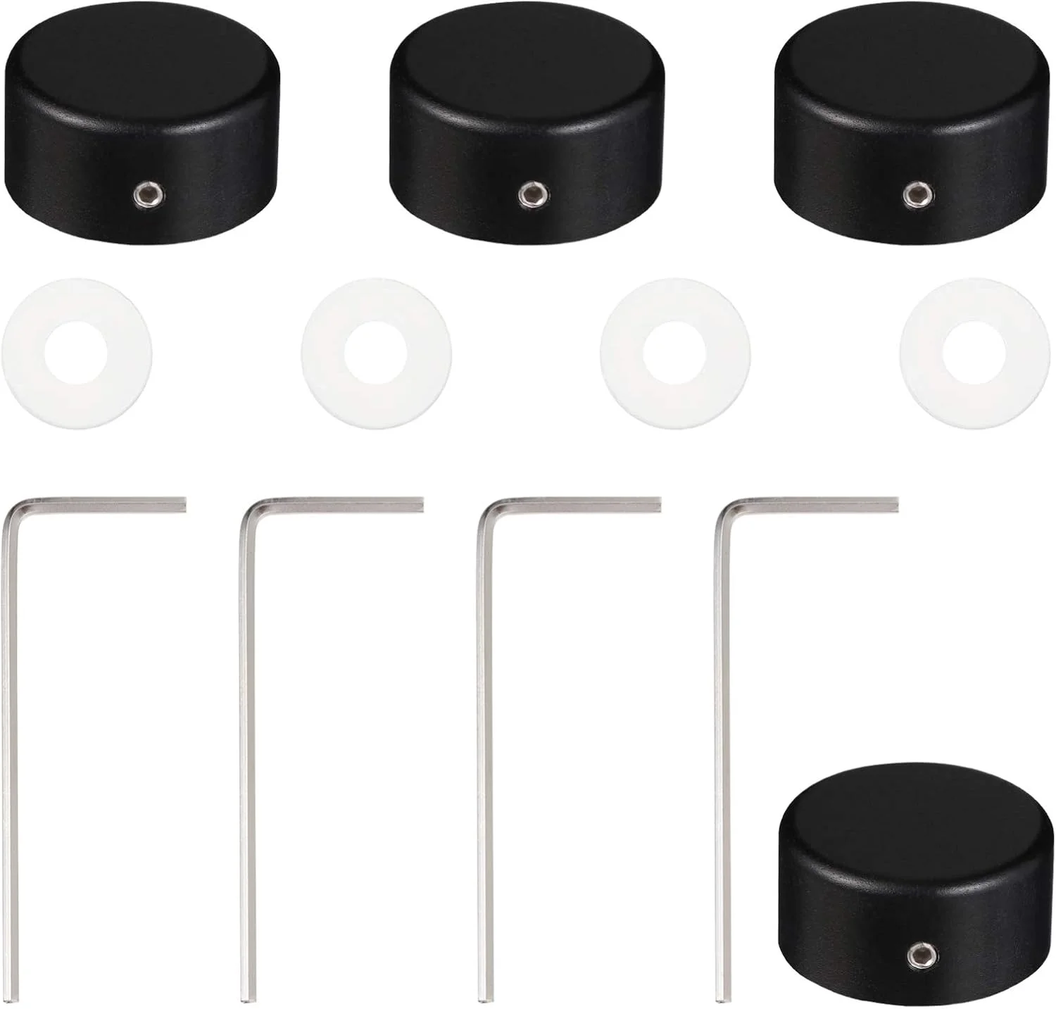 ۴ عدد روکش پدال افکت گیتار، محافظ پدال با آچار، پیچ و پد برای پدال افکت گیتار