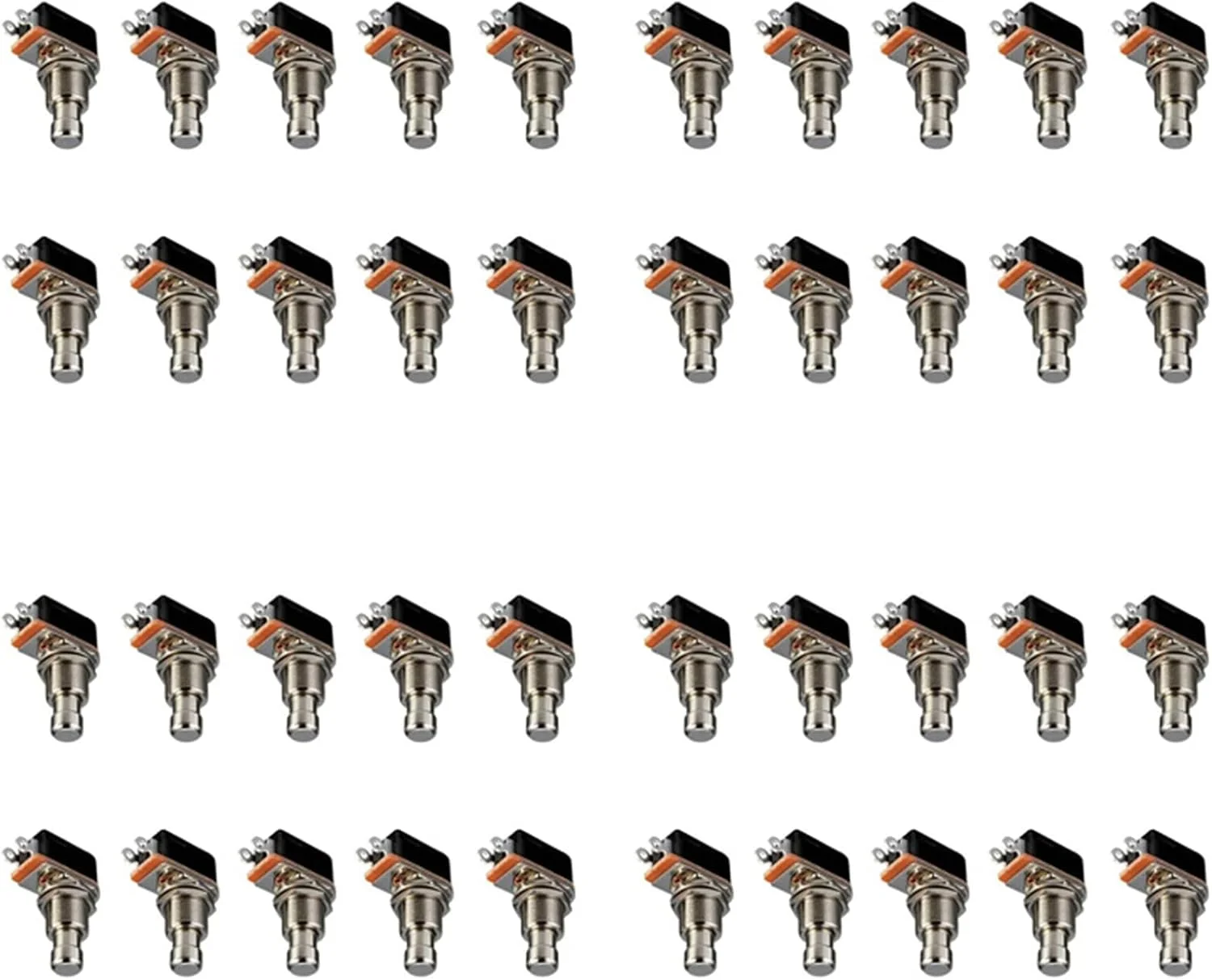 پدال افکت گیتار، جعبه دکمه فشاری SPST لحظه ای، سوئیچ پایی، بسته 40 عددی