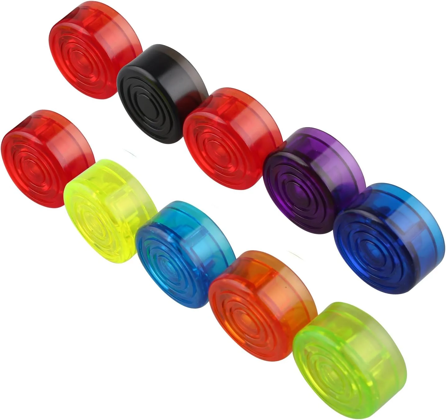 ۱۰ عدد روکش پدال افکت گیتار، محافظ دکمه پایی، لوازم جانبی گیتار، رنگ های مختلف