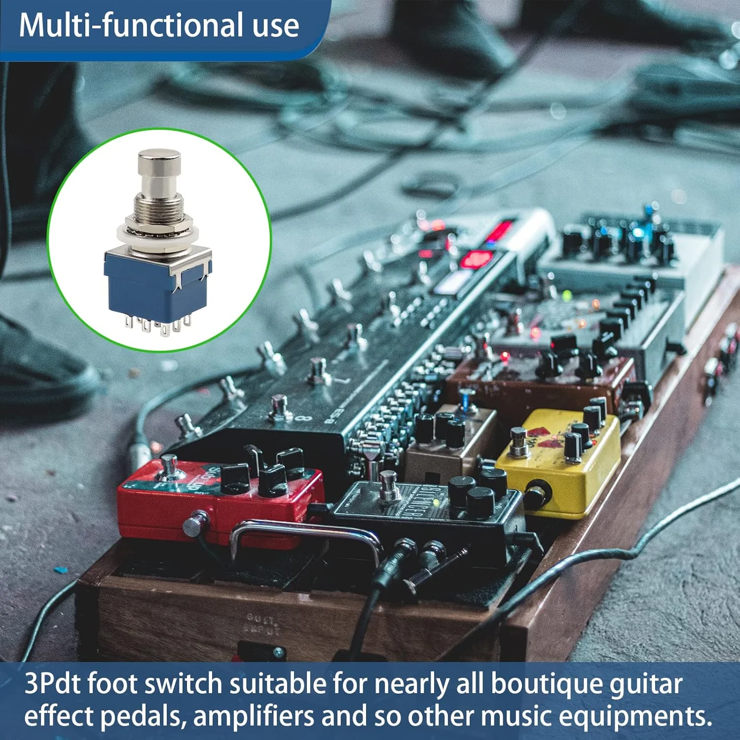 سوئیچ 3PDT پدال افکت گیتار - بسته 3 عددی