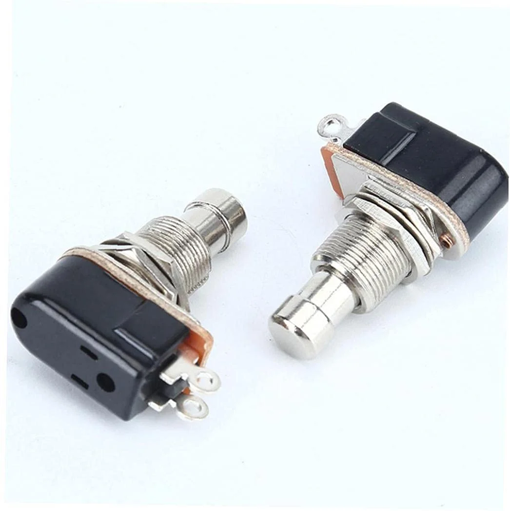 دکمه پدال افکت گیتار مدل PBS-24B-4، دکمه لحظه ای پدال پایی، لوازم جانبی گیتار، مشکی