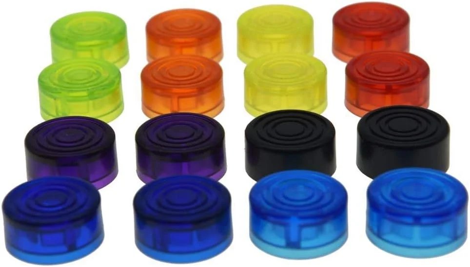 تاپر پدال افکت گیتار، محافظ پدال با رنگ های متنوع، بسته 16 عددی تاپر پدال افکت گیتار، محافظ پدال با رنگ های متنوع، بسته 16 عددی