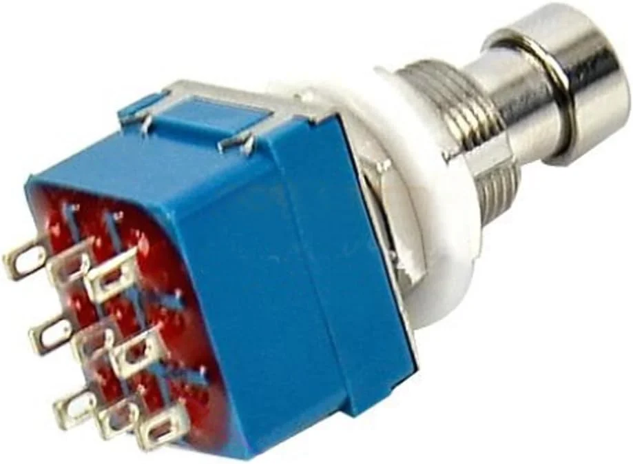 ESUPPORT پدال افکت گیتار 3PDT با 9 پین، پدال پایی فلزی True Bypass، بسته 5 عددی ESUPPORT پدال افکت گیتار 3PDT با 9 پین، پدال پایی فلزی True Bypass، بسته 5 عددی