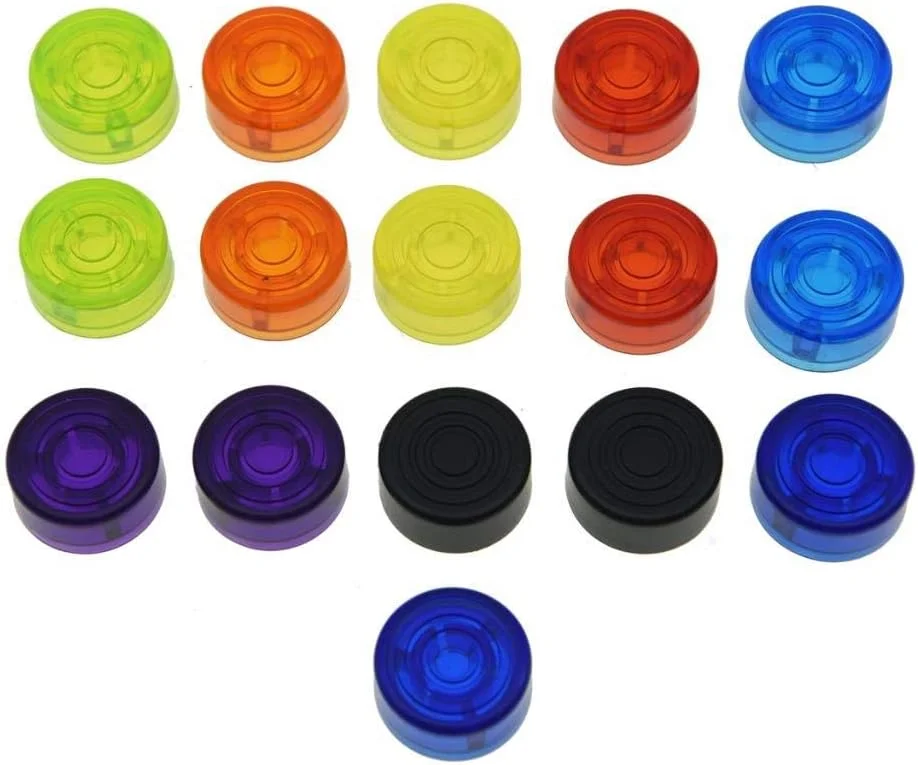 تاپر پدال افکت گیتار، محافظ پدال با رنگ های متنوع، بسته 16 عددی تاپر پدال افکت گیتار، محافظ پدال با رنگ های متنوع، بسته 16 عددی