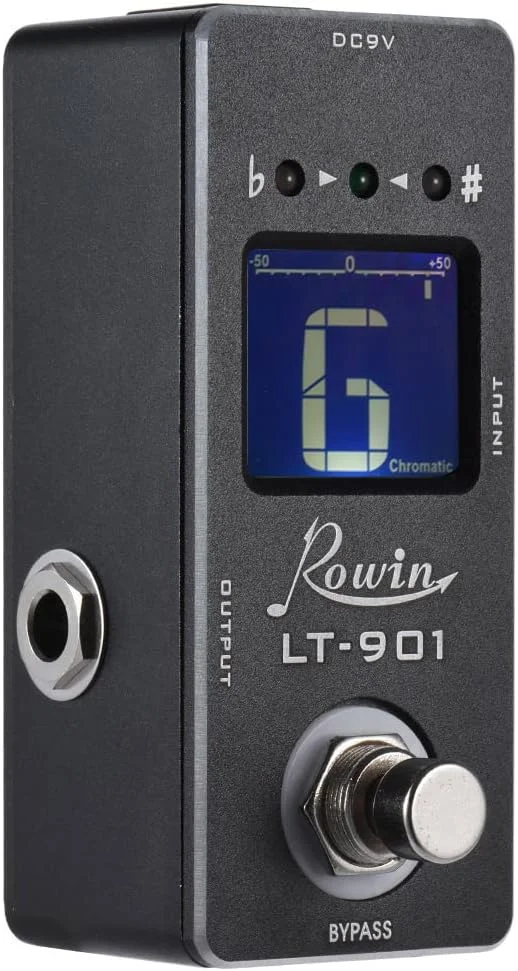 تیونر، پدال افکت تیونر کروماتیک کوچک گیتار با نمایشگر LCD و بای‌پس واقعی