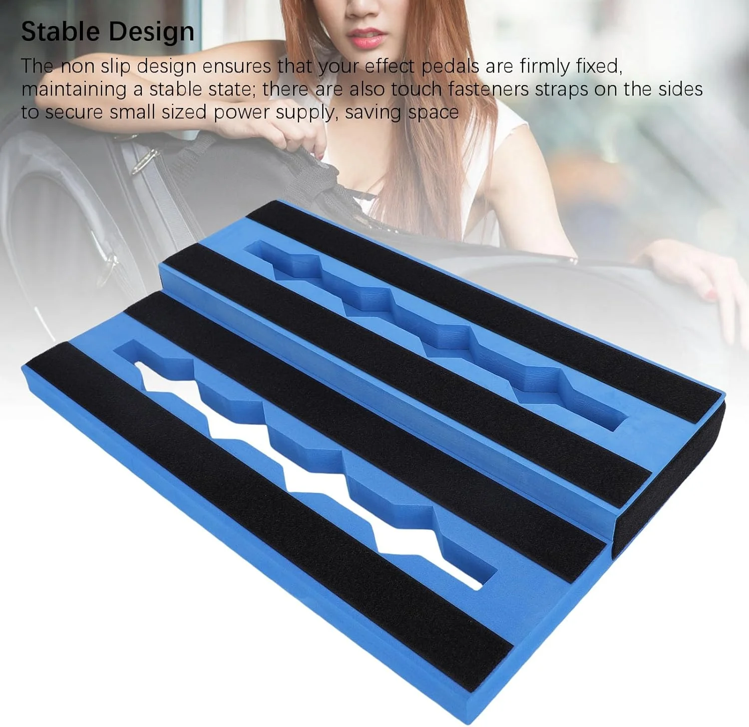 برد پدال افکت گیتار EVA مقاوم Cryfokt برای 6-10 پدال، طراحی پایدار برای نوازندگان در اجراهای داخلی و خارجی