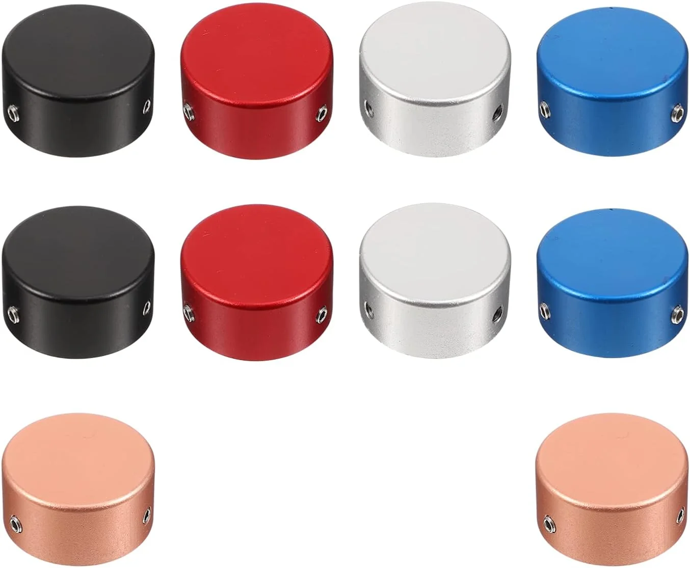 ۱۰ عدد روکش دکمه فلزی پدال زیرپایی برای پدال گیتار و افکت ساخت تخته پایی