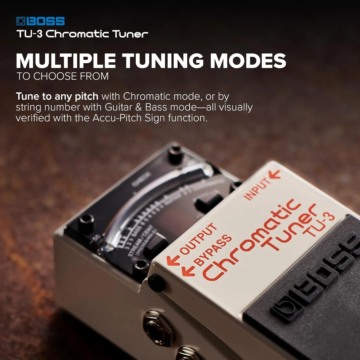 پدال تیونر کروماتیک BOSS TU-3 پدال تیونر کروماتیک BOSS TU-3