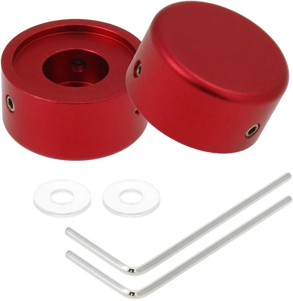 روکش پدال افکت گیتار Bitray، آلیاژ آلومینیوم، همراه با آچار، قرمز - 2 عدد