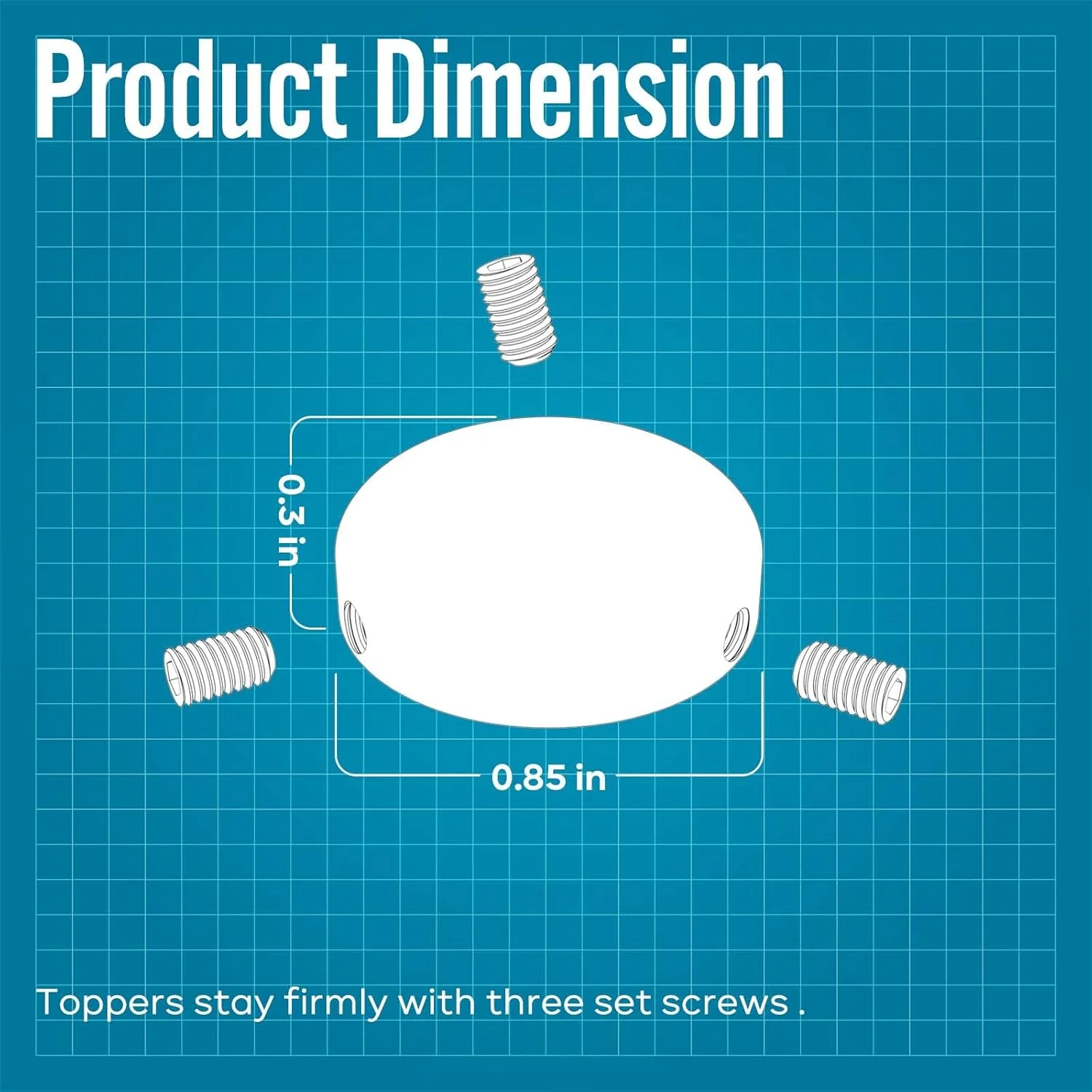 روکش پدال فلزی با ۳ پیچ و درج لاستیکی برای پدال افکت گیتار، ۱۰ میلی متر، ۴ عدد (مشکی، ۸)