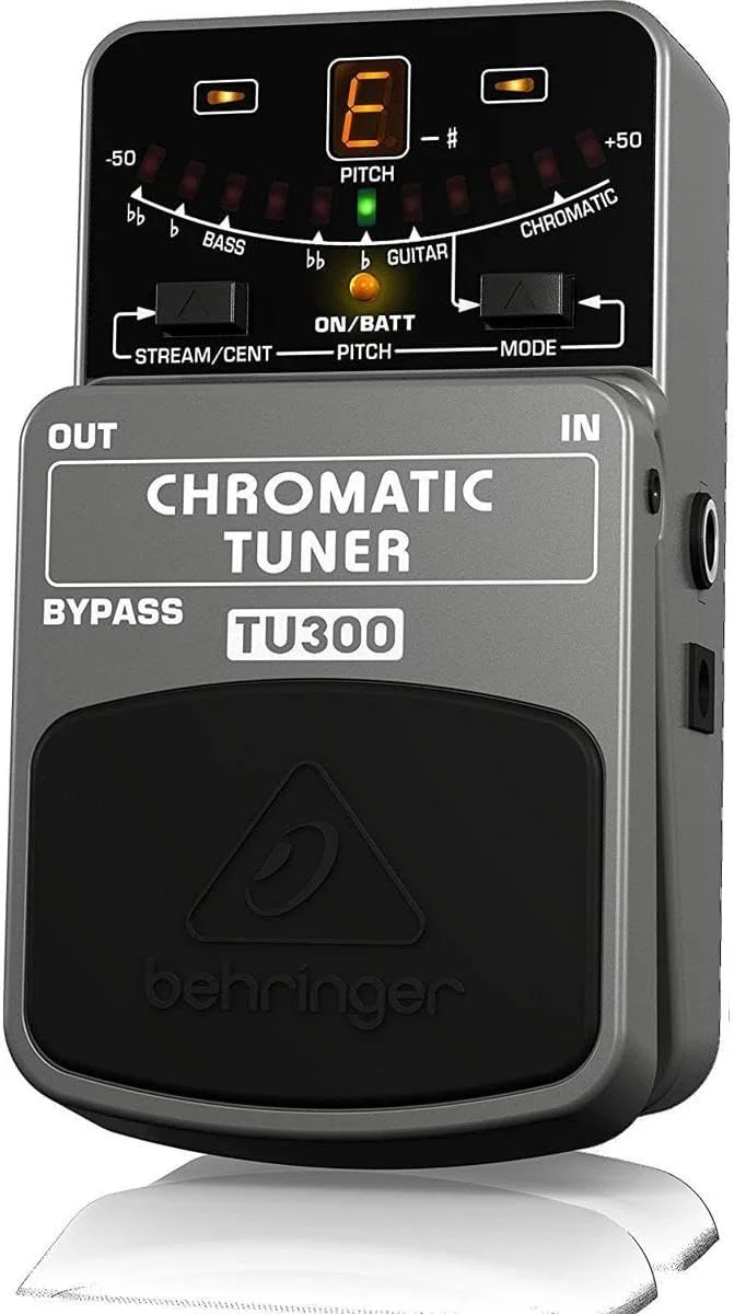 تیونر کروماتیک Behringer TU300، تیونر نهایی گیتار/باس، خاکستری