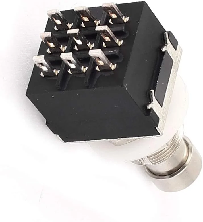 جعبه پدال استامپ (کنترل الکتریکی) دکمه فشاری 3PDT برای افکت گیتار