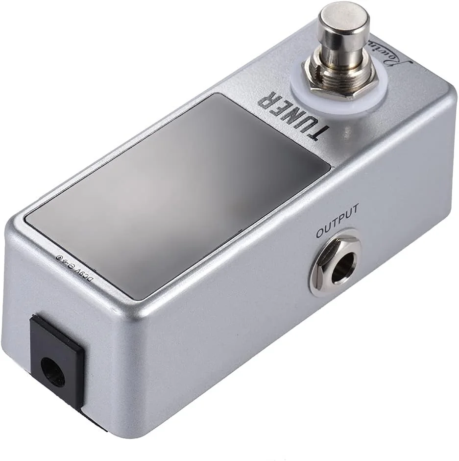 پدال تیونر کروماتیک کوچک با نمایشگر LED و بای‌پس واقعی برای گیتار و باس