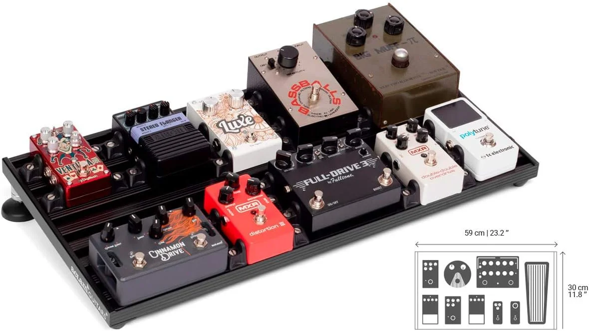 برد پدال گیتار Aclam Guitars مدل Smart Track S2 به همراه کیف نرم، مشکی برد پدال گیتار Aclam Guitars مدل Smart Track S2 به همراه کیف نرم، مشکی