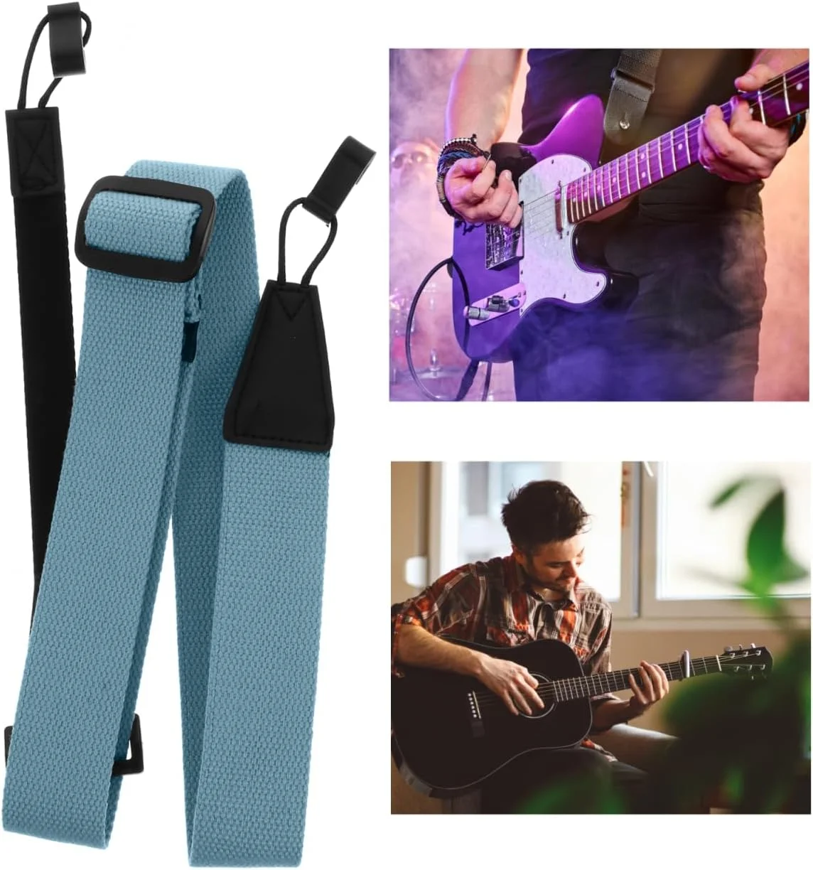 بند یوکللی Vaguelly گیره دار بدون نیاز به سوراخکاری، قابل تنظیم، بند حمل یوکللی نایلونی ضد لغزش برای سوپرانو کنسرت تنور، بند نرم برای کودکان و بزرگسالان بند یوکللی Vaguelly گیره دار بدون نیاز به سوراخکاری، قابل تنظیم، بند حمل یوکللی نایلونی ضد لغزش برای سوپرانو کنسرت تنور، بند نرم برای کودکان و بزرگسالان