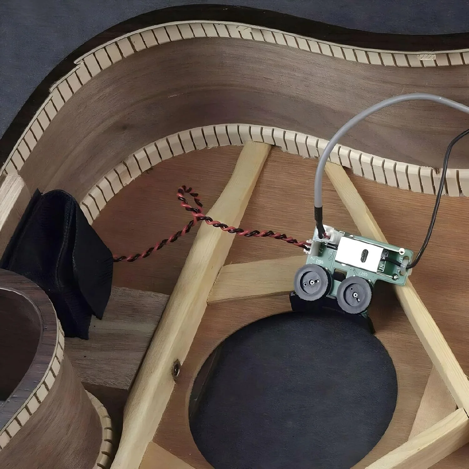 پیکاپ های صدا حفره صدا VT1 سیستم پیکاپ گیتار آکوستیک، لوازم جانبی گیتار با نصب آسان