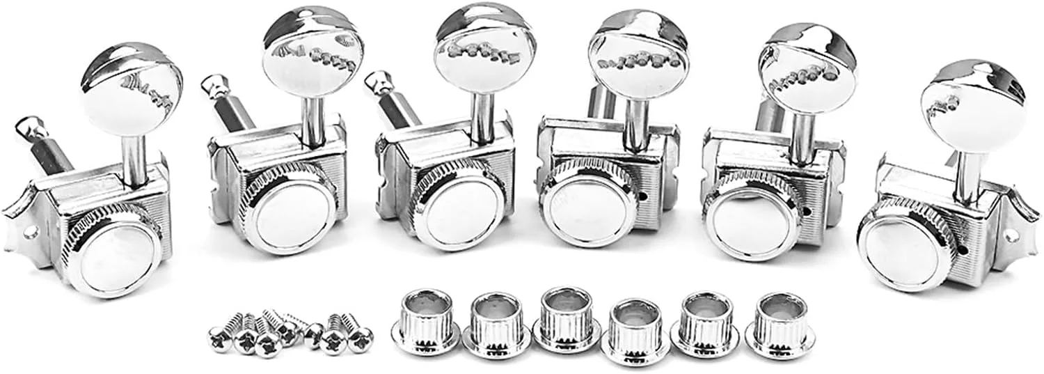 کوک‌های گیتار 6L چپ دست، گوشی‌های کوک قفل‌شونده، ماشین هد برای آکوستیک، قطعه و لوازم جانبی