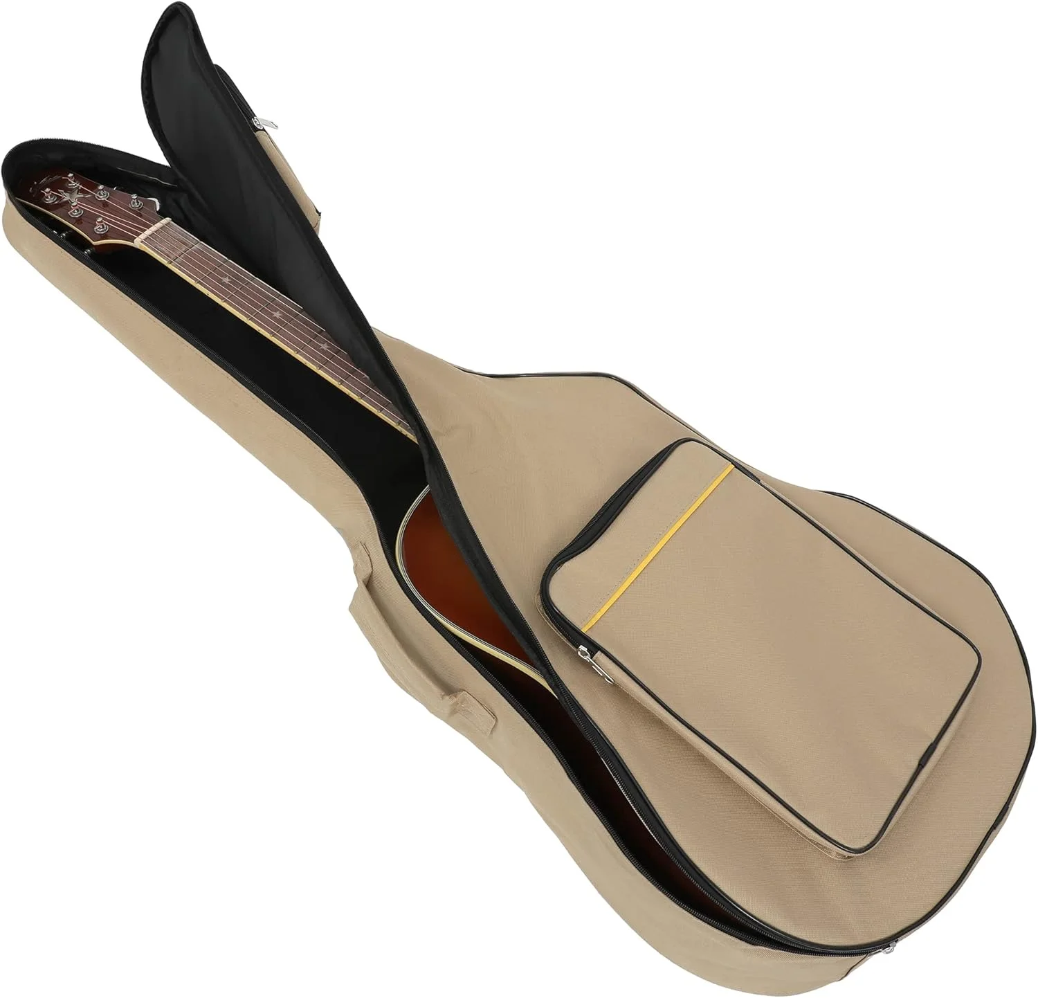 کیف گیتار TRIXES با بندهای شانه - کیف پددار ضد آب - کیف گیتار باس، آکوستیک و کلاسیک - ایده آل برای مسافرت کیف گیتار TRIXES با بندهای شانه - کیف پددار ضد آب - کیف گیتار باس، آکوستیک و کلاسیک - ایده آل برای مسافرت