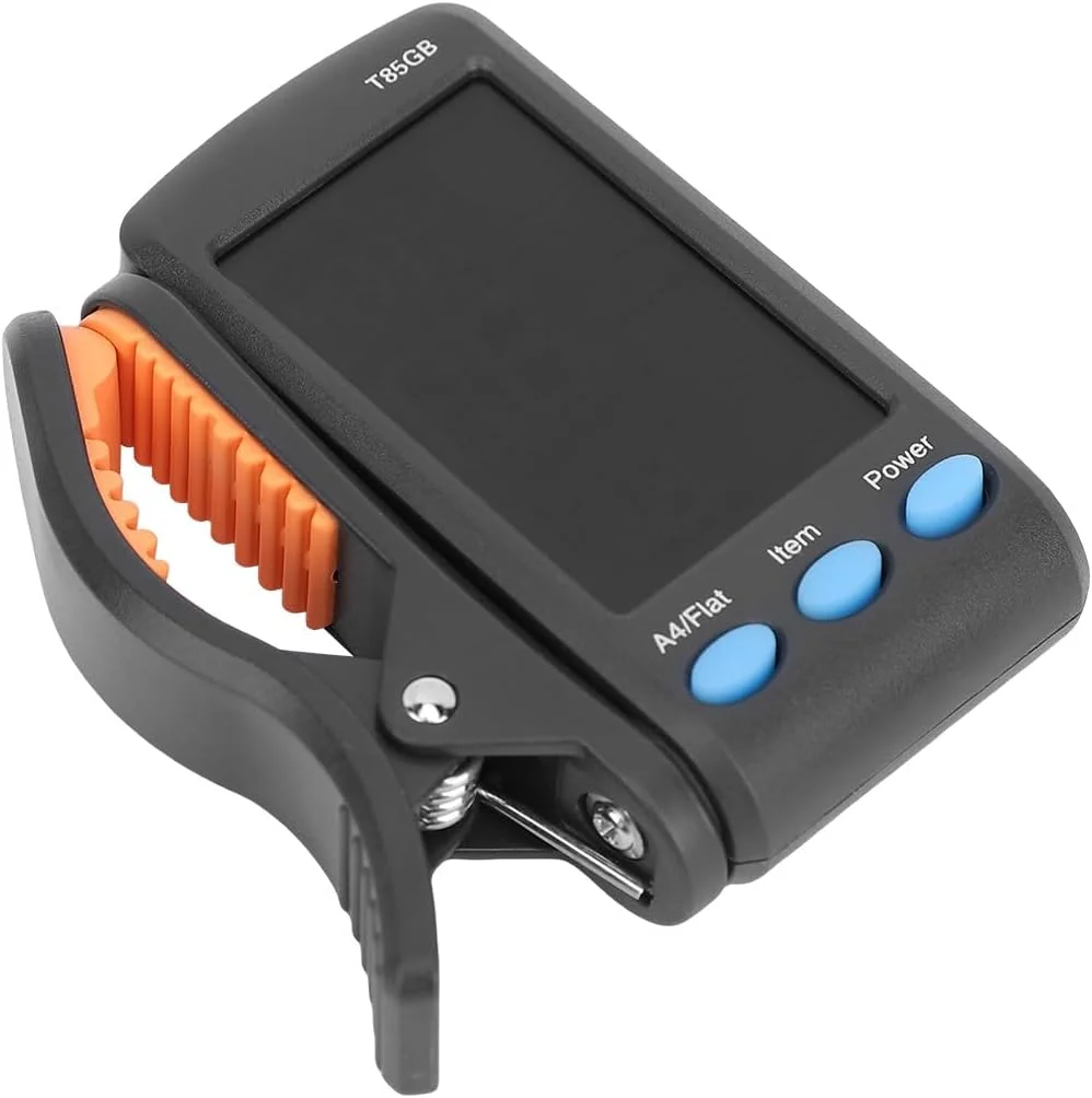 کوک گیتار، کوک کروماتیک گیره ای/نگهدارنده قابل حمل ABS با دامنه گسترده A0 تا C8 برای گیتار، باس، یوکللی، ویولن، مبتدیان و حرفه ای ها کوک گیتار، کوک کروماتیک گیره ای/نگهدارنده قابل حمل ABS با دامنه گسترده A0 تا C8 برای گیتار، باس، یوکللی، ویولن، مبتدیان و حرفه ای ها