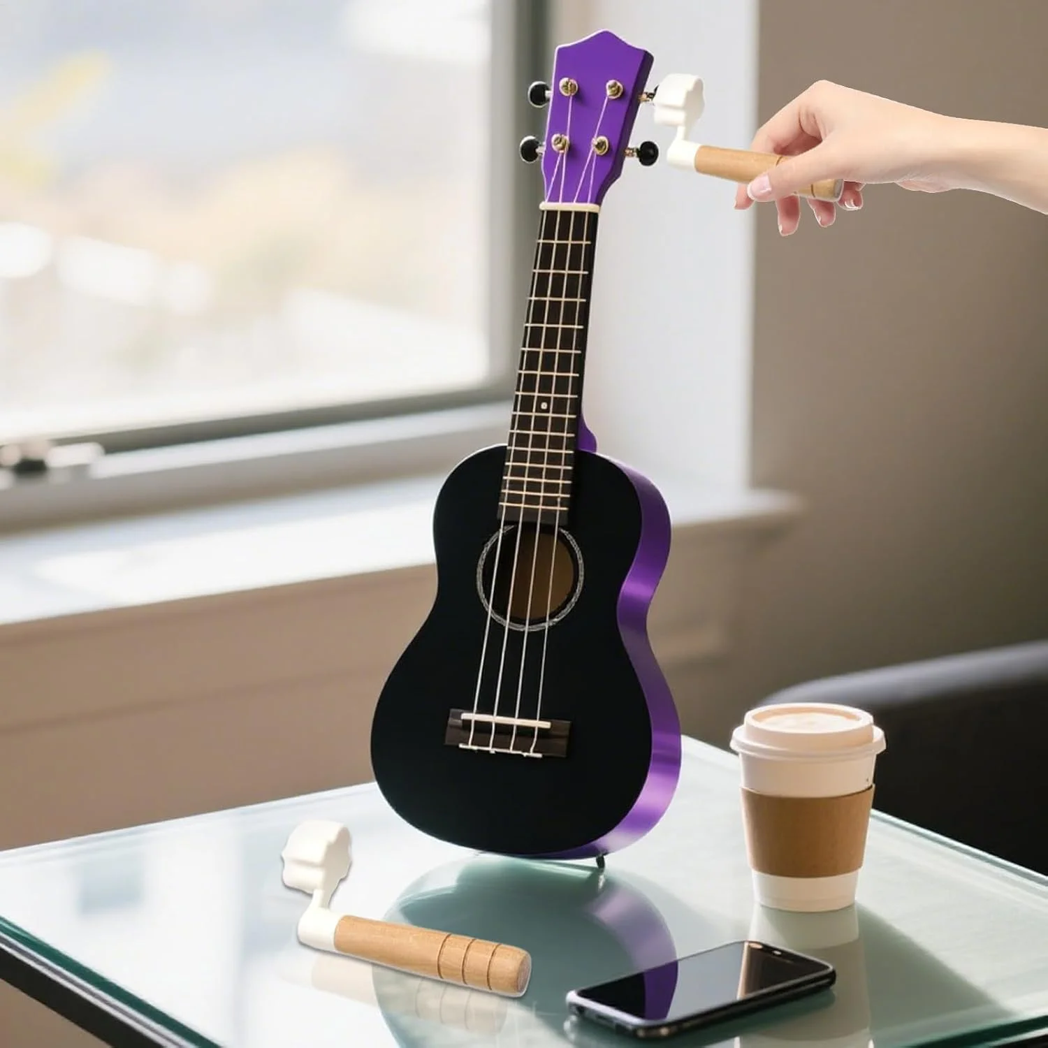 سیم پیچ - کوک کننده گیتار - تنظیم دقیق ارگونومیک برای تعویض و نگهداری مناسب برای تمرین استودیویی و مسافرت سیم پیچ - کوک کننده گیتار - تنظیم دقیق ارگونومیک برای تعویض و نگهداری مناسب برای تمرین استودیویی و مسافرت