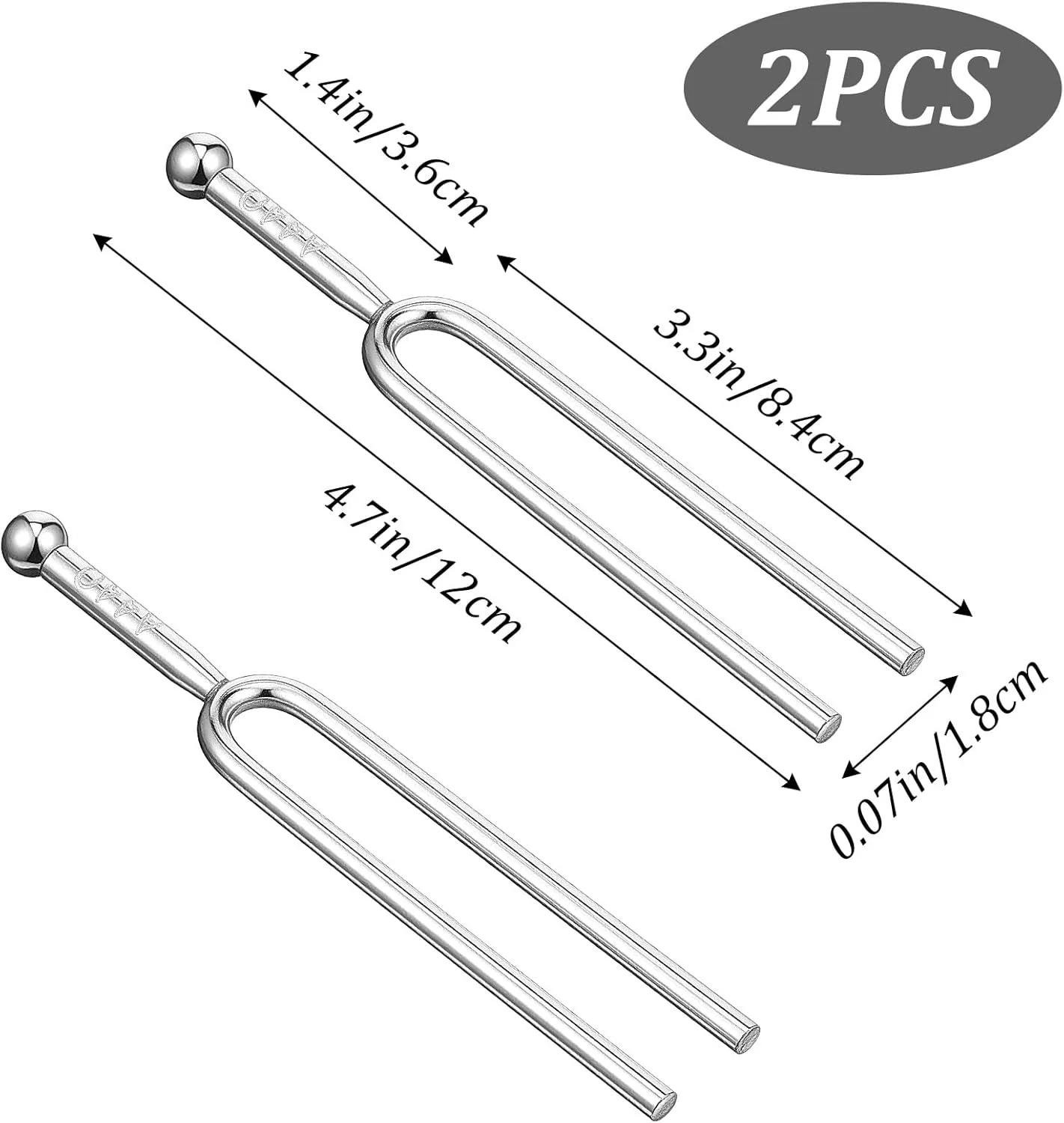 دیاپازون 440 هرتز، ست 2 عددی دیاپازون استاندارد A 440 هرتز برای گیتار ویولن ماندولین لوازم جانبی تیونر موسیقی، ایده آل برای نوازندگان و کوک کننده ها