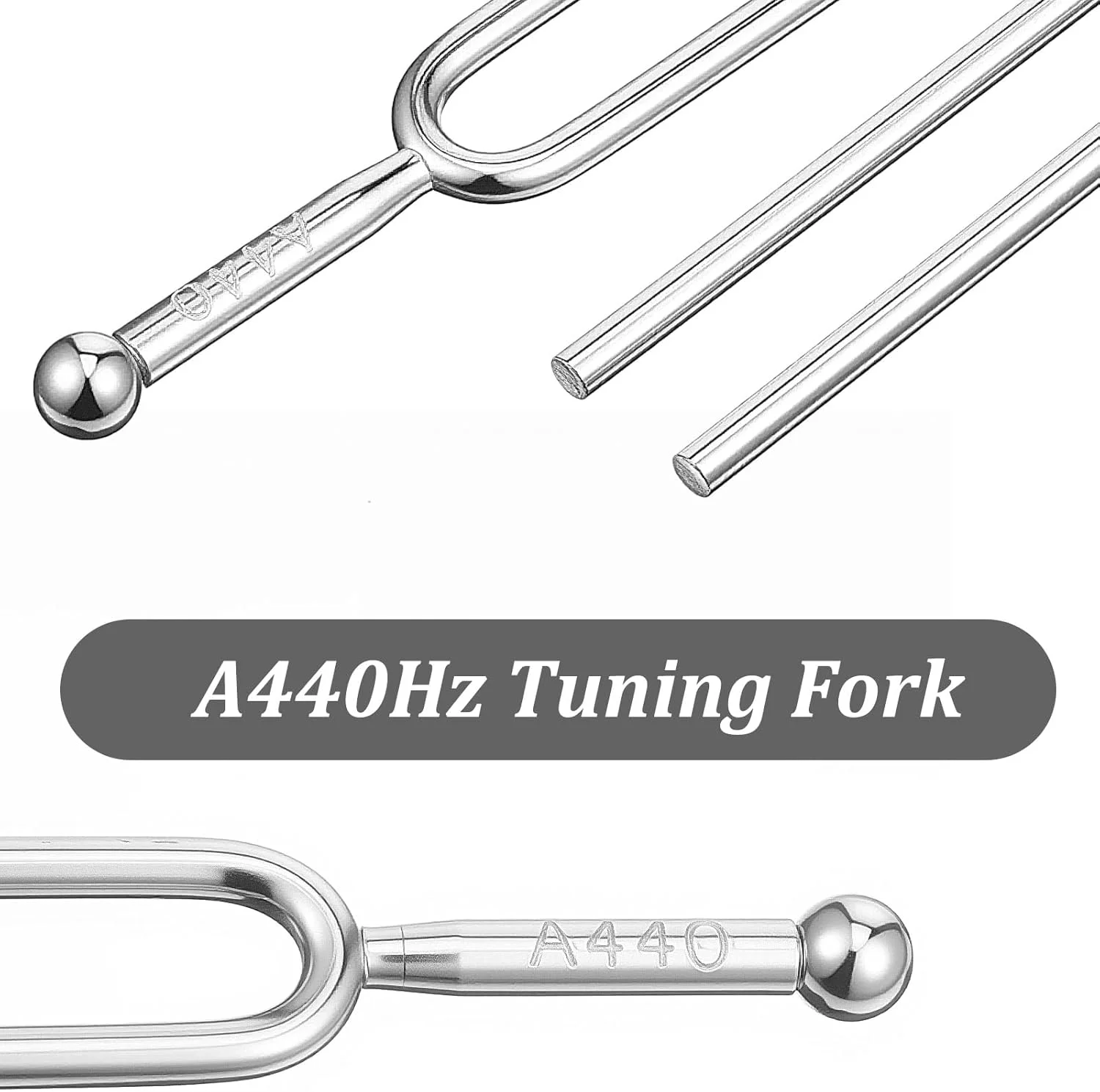 دیاپازون 440 هرتز، ست 2 عددی دیاپازون استاندارد A 440 هرتز برای گیتار ویولن ماندولین لوازم جانبی تیونر موسیقی، ایده آل برای نوازندگان و کوک کننده ها
