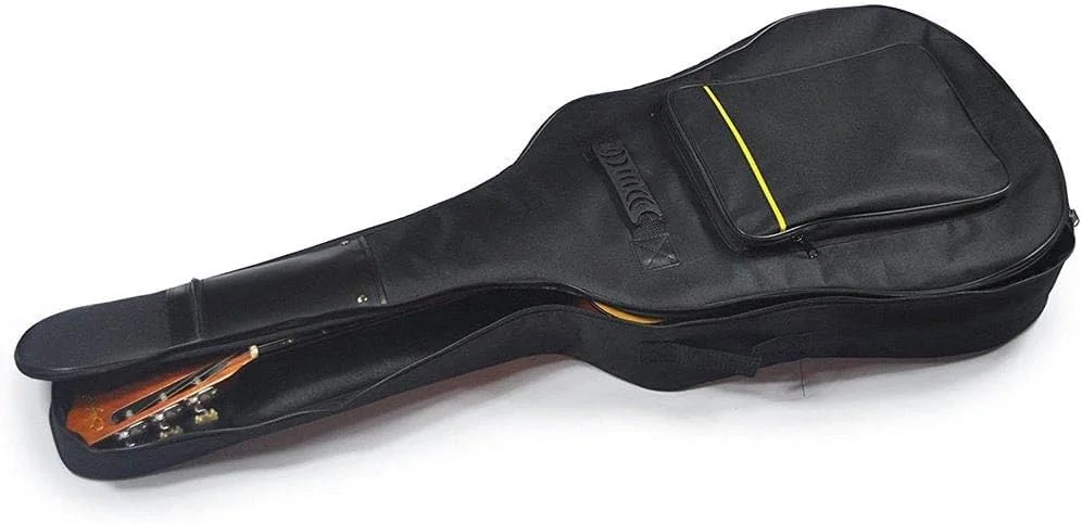 کیف گیتار SKEIDO مناسب گیتار الکتریک 41 اینچ، دارای بند دوشی قابل تنظیم دوگانه، ضد آب، پارچه آکسفورد، دو جیب، مناسب برای گیتار آکوستیک کلاسیک، یوکللی، گیتار باس