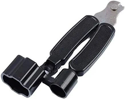 ابزار کوک گیتار 3 در 1، لوازم جانبی سازهای زهی، سیم چین گیتار، پین کش، سیم پیچ گیتار، گیره سیم (مشکی)