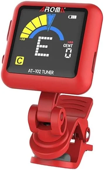 تیونر گیتار آکوستیک الکترونیکی یوکللی اتوماتیک لوازم جانبی تیونینگ (رنگ: قرمز)