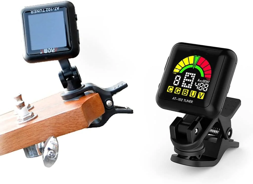 تیونر گیتار آکوستیک الکترونیکی یوکللی اتوماتیک لوازم جانبی تیونینگ (رنگ: قرمز)