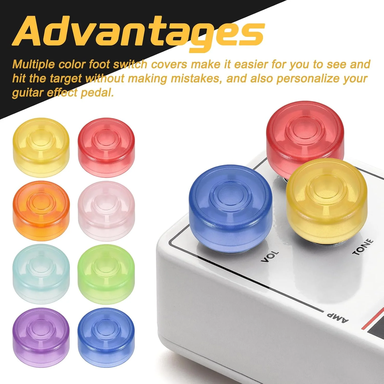 بسته 20 عددی روکش پدال زیر پا QUARKZMAN برای پدال های گیتار، روکش پدال پلاستیکی 3/8 اینچی برای دکمه های پدال افکت گیتار، سبز تیره روشن بسته 20 عددی روکش پدال زیر پا QUARKZMAN برای پدال های گیتار، روکش پدال پلاستیکی 3/8 اینچی برای دکمه های پدال افکت گیتار، سبز تیره روشن