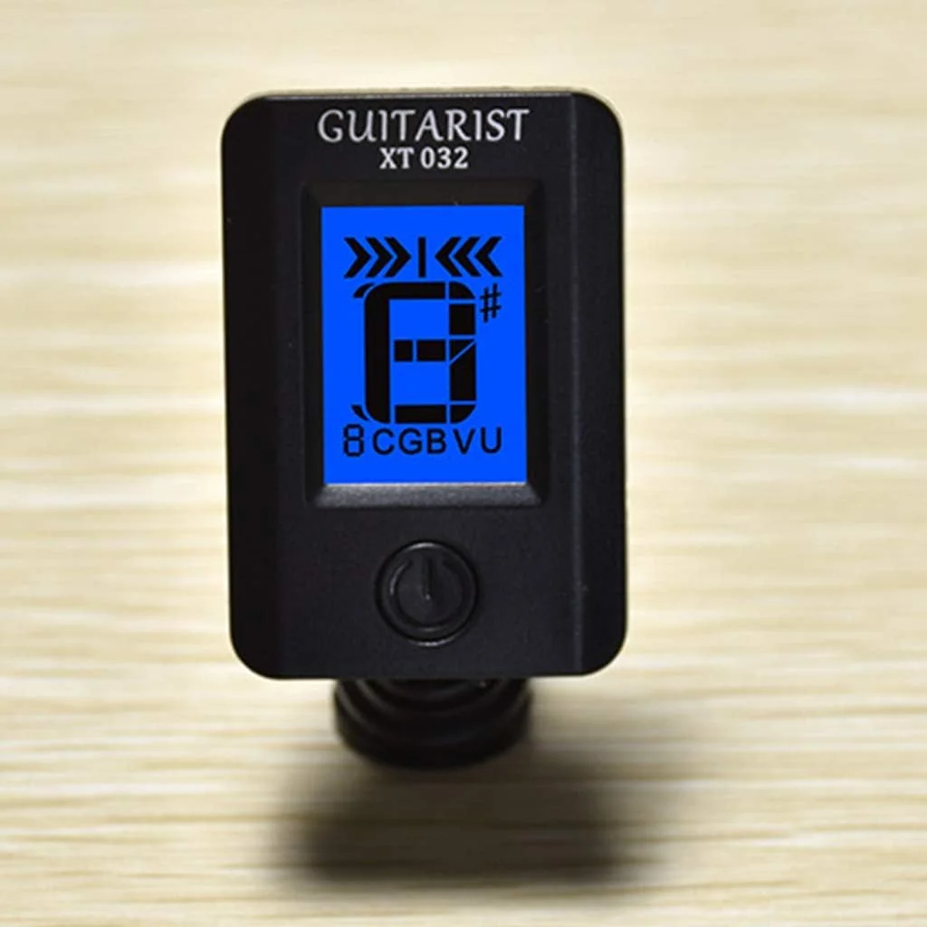 تیونر حرفه ای LCD با گیره چرخان برای گیتار، باس، ویولن، یوکللی، تیونر جهانی لوازم جانبی سازها