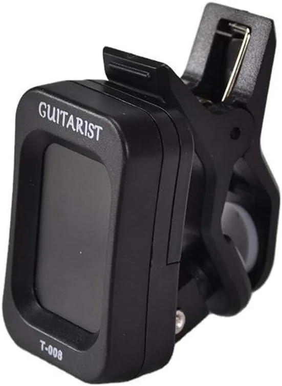 تیونر حرفه ای LCD با گیره چرخان برای گیتار، باس، ویولن، یوکللی، تیونر جهانی لوازم جانبی سازها