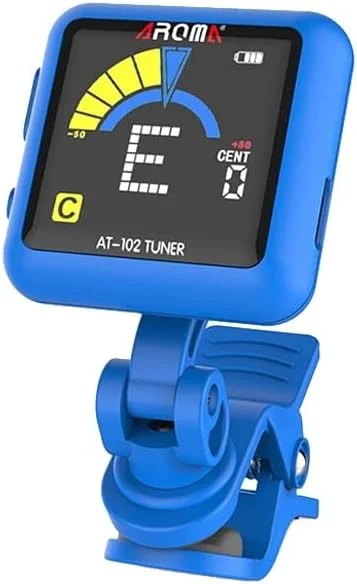 تیونر گیتار قابل شارژ الکترونیکی یوکللی اتوماتیک لوازم جانبی تیونینگ میز تیونینگ (رنگ: آبی)