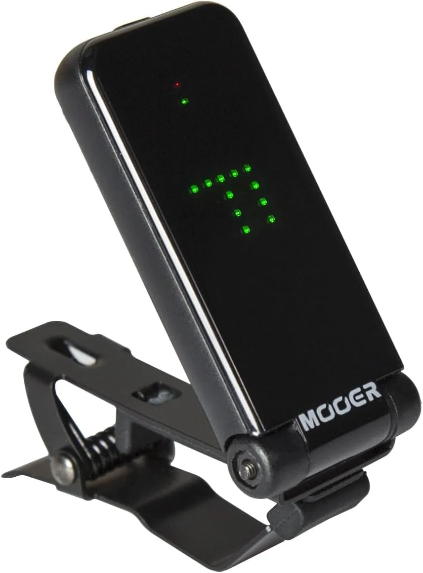 کوک کننده گیره ای ساز ایرومی برای گیتار، باس، ویولن، یوکللی، نمایشگر رنگی روشن، کوک کننده قابل حمل گیتار با سیستم حسگر گرانشی چرخان 180 درجه، صرفه جویی در انرژی، گیتار جهانی