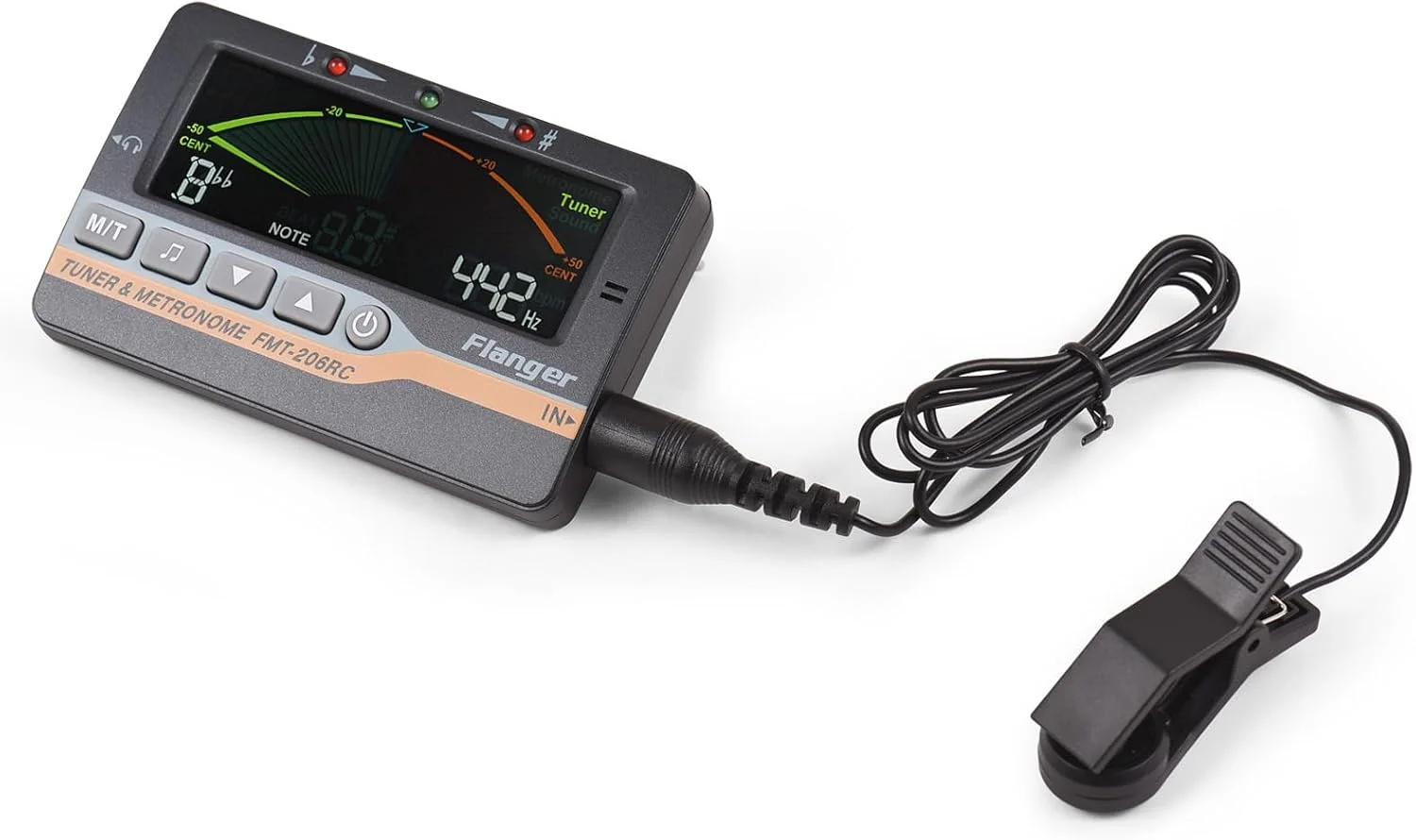 کوک گیتار Irovami برای گیتار کروماتیک، بیس، ویولن، یوکللی، صفحه نمایش LCD رنگی، کوک قابل حمل گیتار با پیکاپ گیره ای پلاگین 6.35 میلی متری، مترونوم کوک حرفه ای 3 در 1