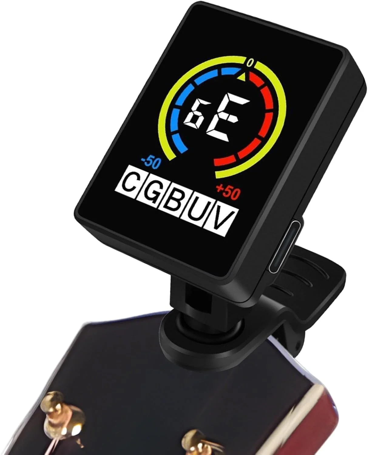 پدال کوک گیتار - کوک کننده گیره ای دقیق الکترونیکی | لوازم جانبی قابل حمل برای کوک موسیقی برای استیج، تمرین، استودیو، اجرا