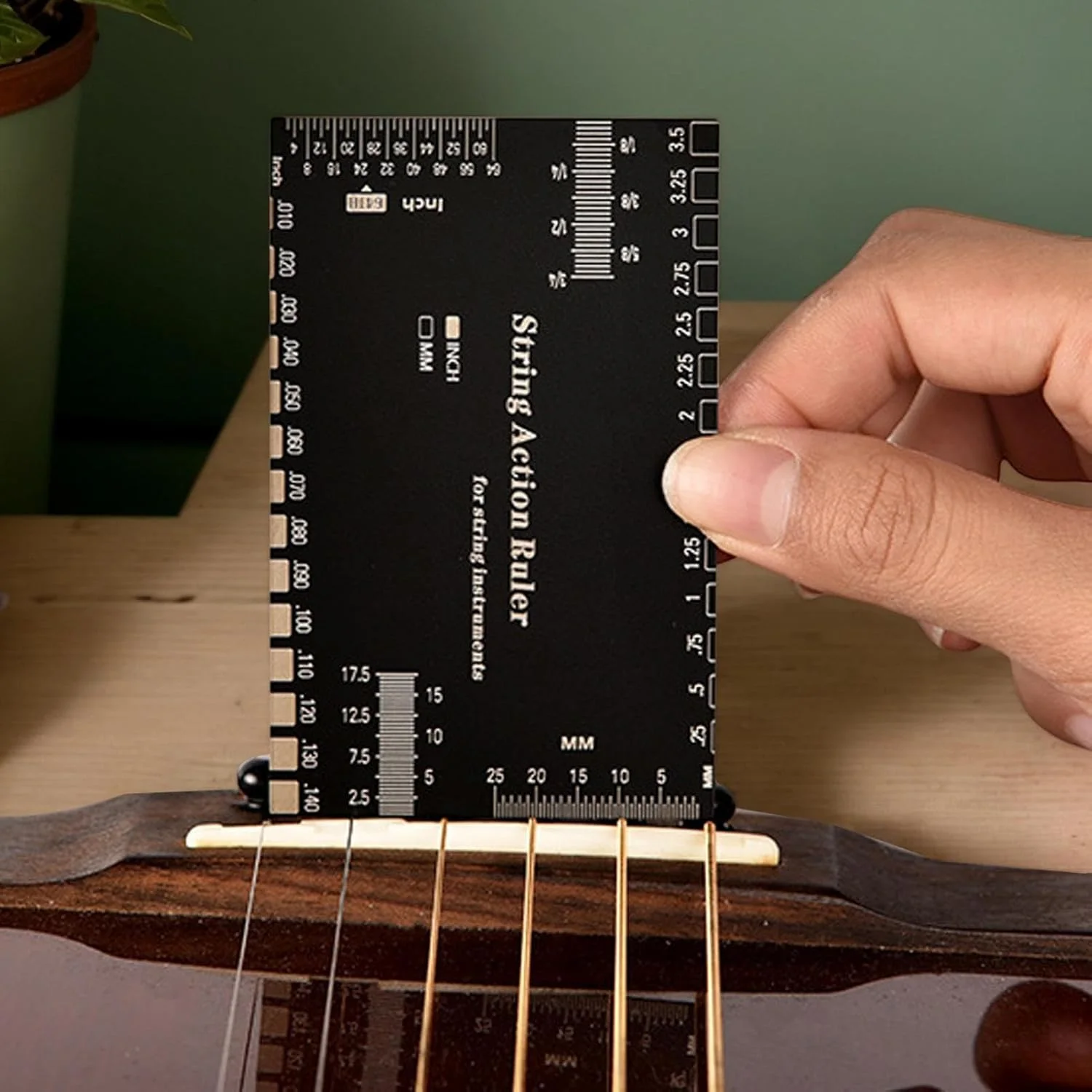 ابزار اندازه گیری ارتفاع سیم گیتار، ابزار اندازه گیری ارتفاع سیم گیتار استیل ضد زنگ - خط کش اکشن دقیق چند منظوره اندازه گیری سریع برای سازهای زهی بانجو ماندولین ابزار اندازه گیری ارتفاع سیم گیتار، ابزار اندازه گیری ارتفاع سیم گیتار استیل ضد زنگ - خط کش اکشن دقیق چند منظوره اندازه گیری سریع برای سازهای زهی بانجو ماندولین